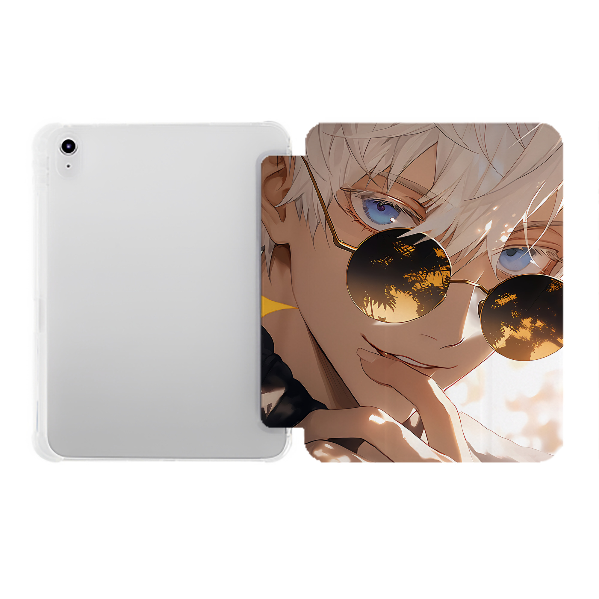 （画像用） SPY×FAMILY间谍家家酒 IPad ケース ペン収納付き 三つ折りスタンド PUレザー×シリコン 対応機種9.5/10.5/10.9インチ